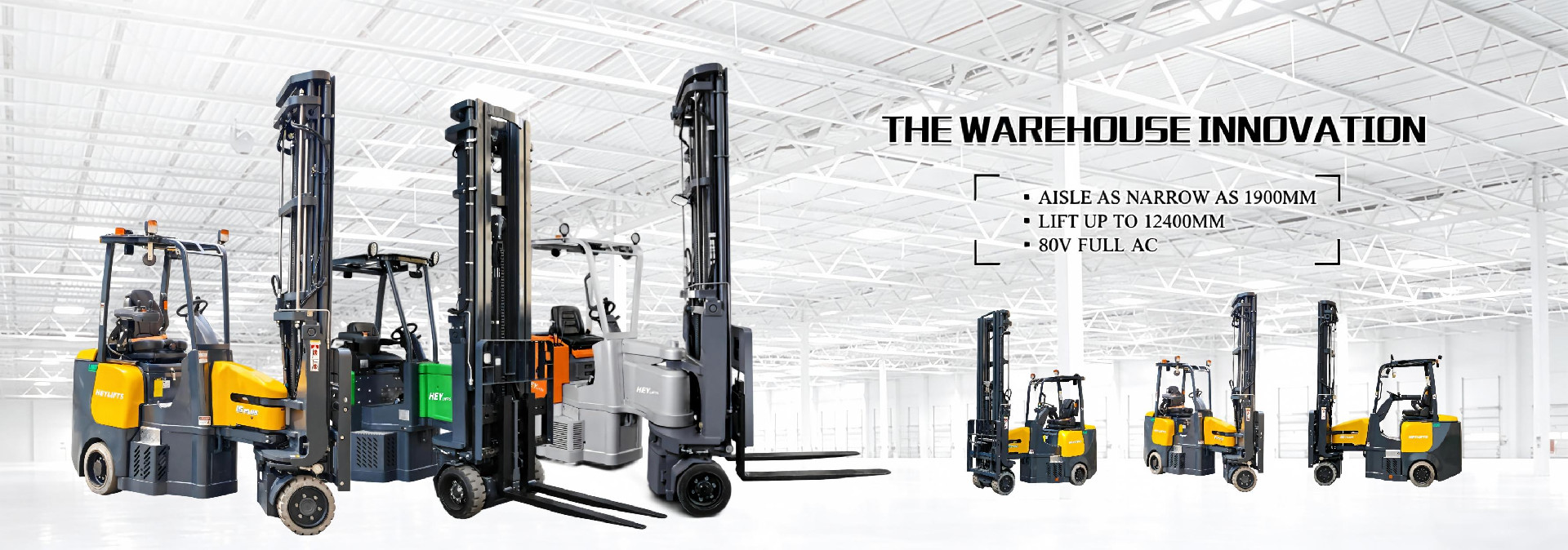 MAXIMIZE YOUR WAREHOUSE SPACE WITH HEYLIFTS ARTICULATED FORKLIFTS